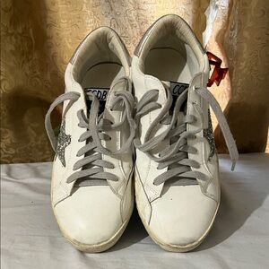 Women's White and Gray Sneakers